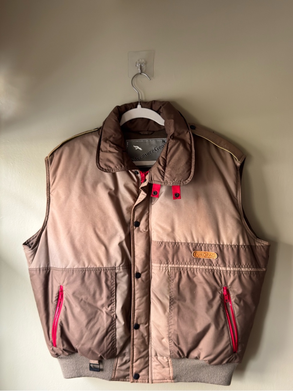Brown Quilted Men's Vest Jacket